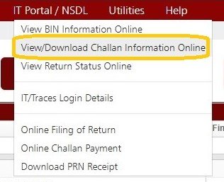 View or Download Challan Information Online