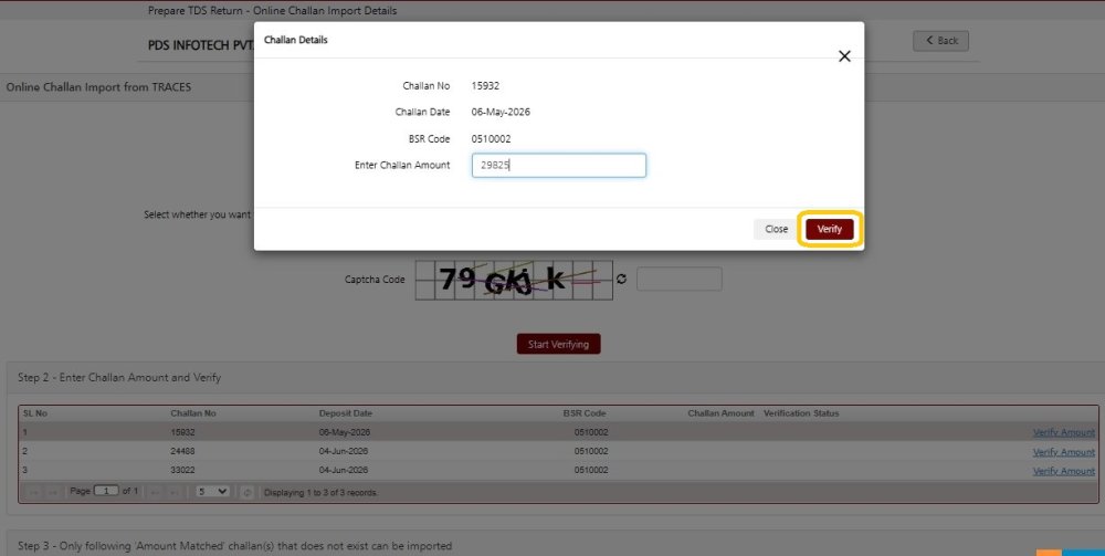 Challan Import - 4