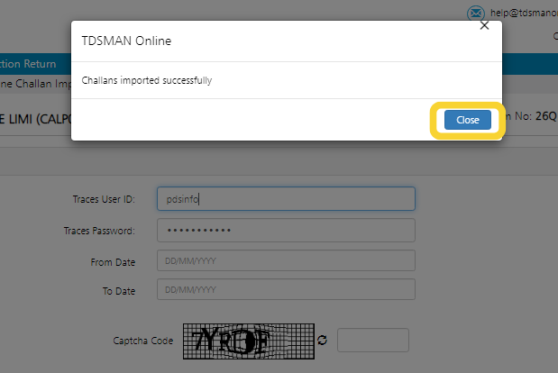 Challan Import - 7 Challan Import - 7