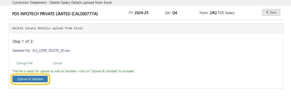 Delete Salary via Excel 4
