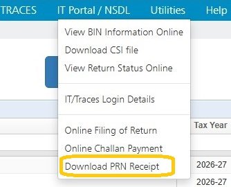 Download PRN Receipt