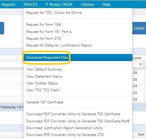 Download requested files
