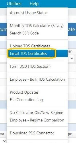 Email TDS Certificats