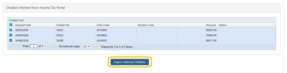 Fetch Challans From It Portal 4