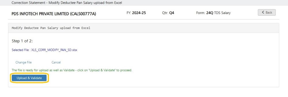 PAN Change Via Excel 4