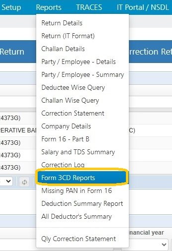 Form 3CD - Reports