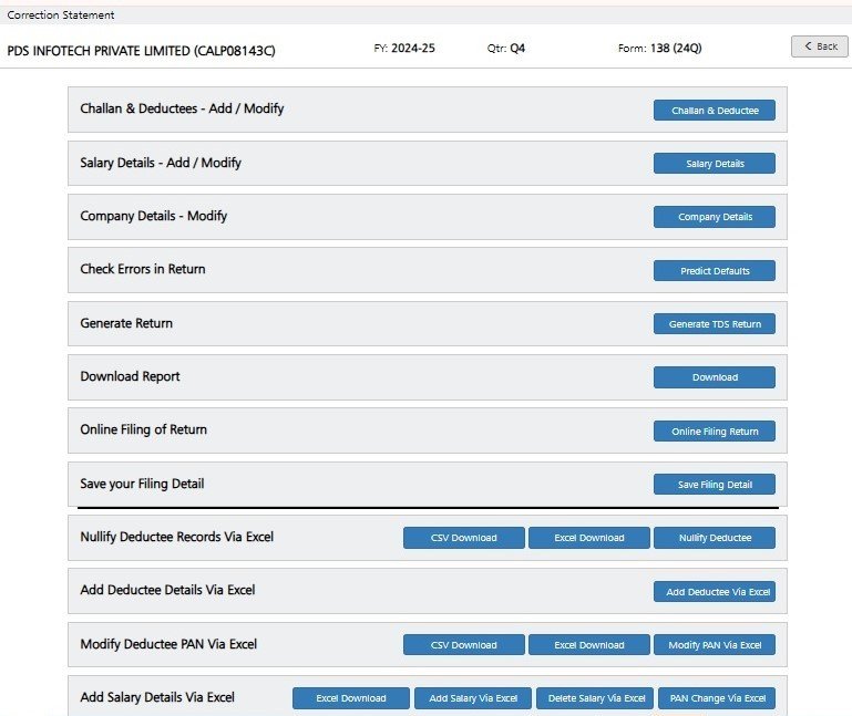 Correction - Dashboard