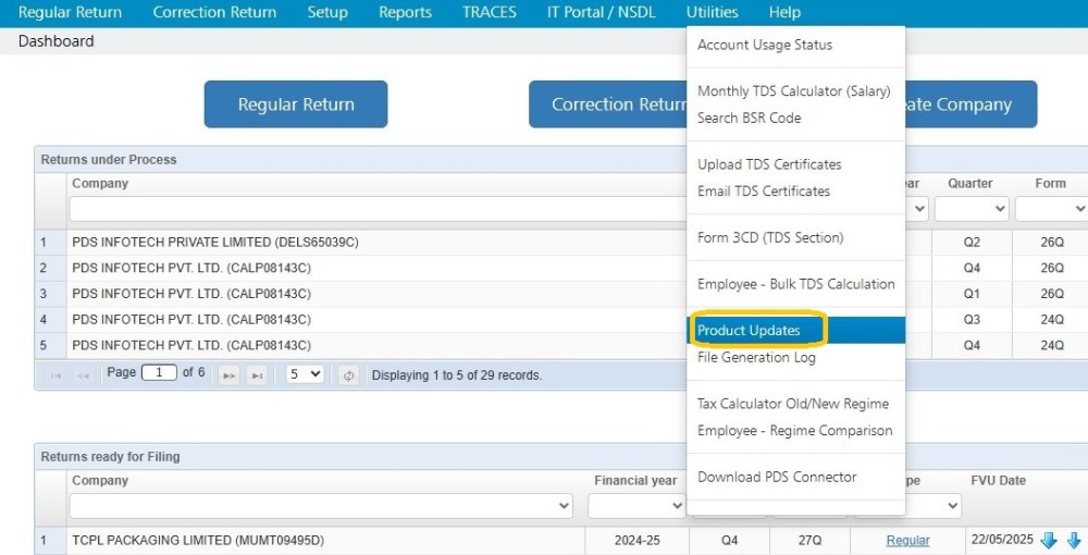 Utilities - Product Updates utilities-product-update