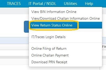 View Return Status Online