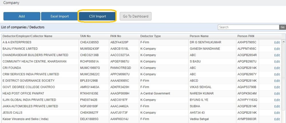 Add Company CSV 1 Add Company CSV 1