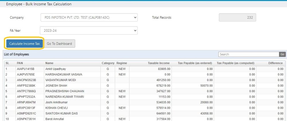 Employee - Bulk income Tax Calculation employee-bulk-income-tax-calculation