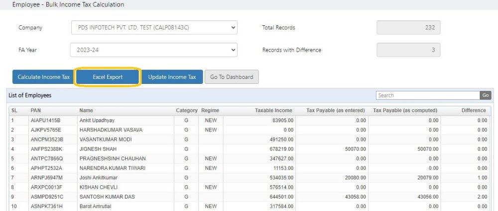 Excel Export excel-export