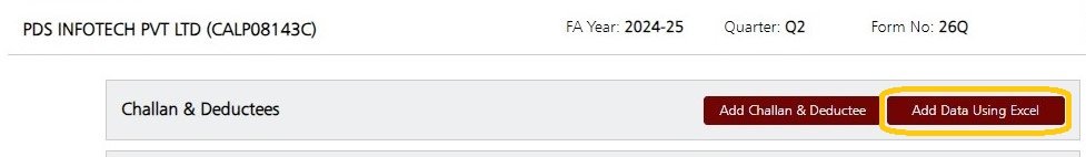 Fig 1 Add Data Using Excel