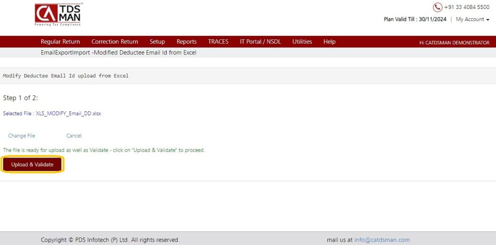 Fig 6 Email Import or Export
