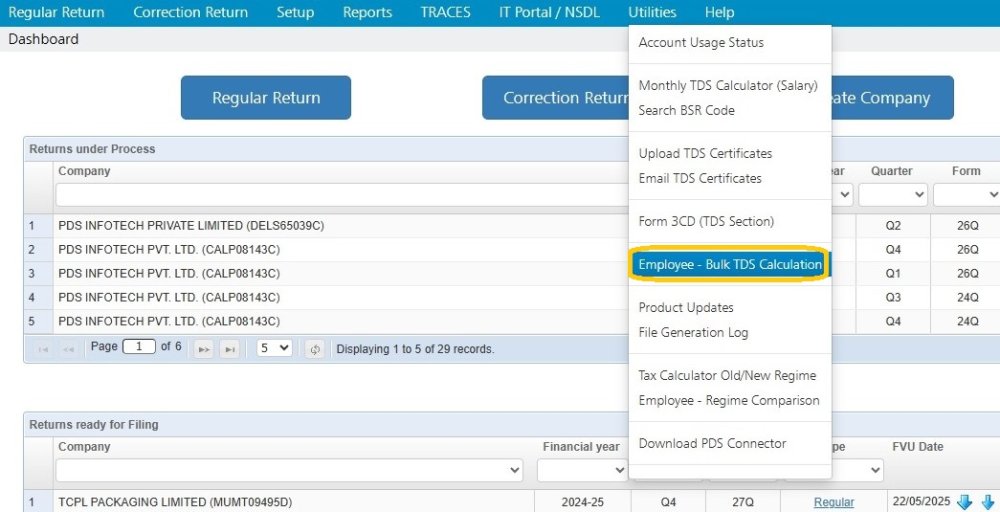 utilities-employee-bulk-tds-calculation