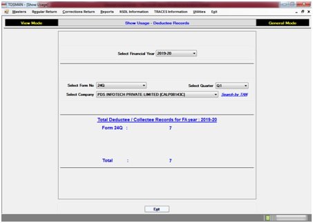 Figure – Show Usage –Deductee figure-show-usage-deductee