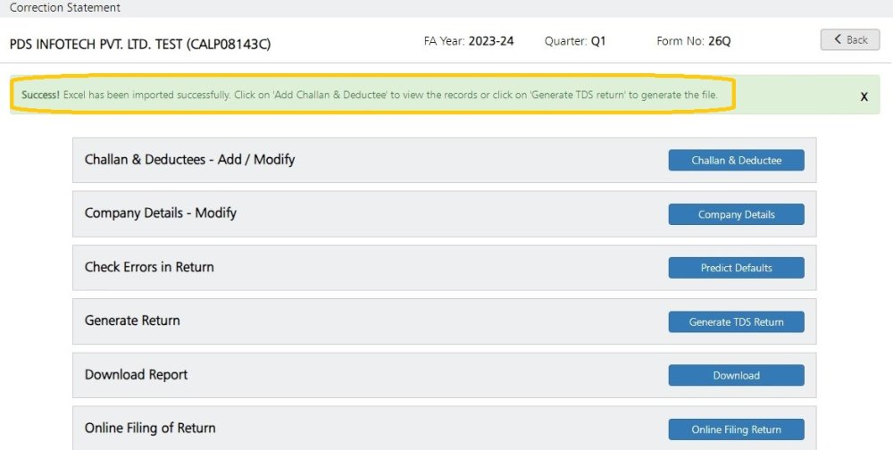 Import Successfully import successfully