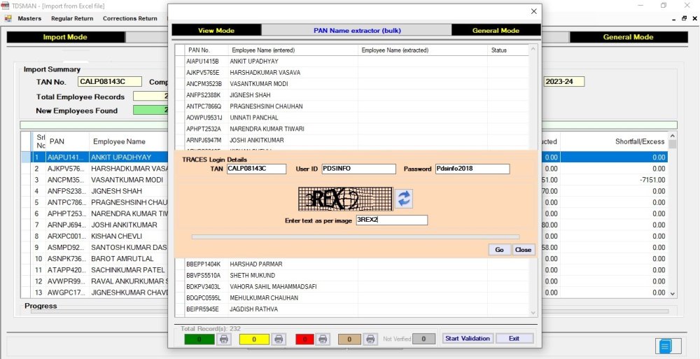 Pan Verification before Data Import 2