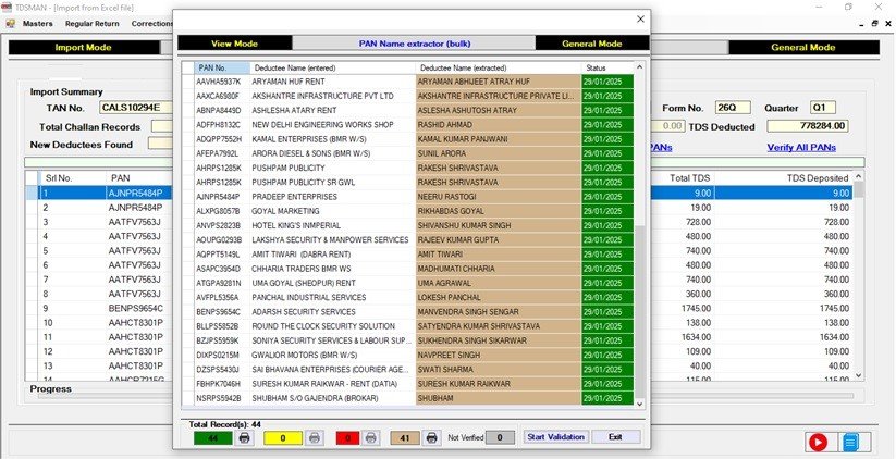 Pan Verification before Data Import 3