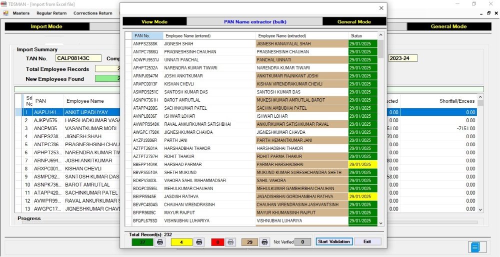 Pan Verification before data import 3