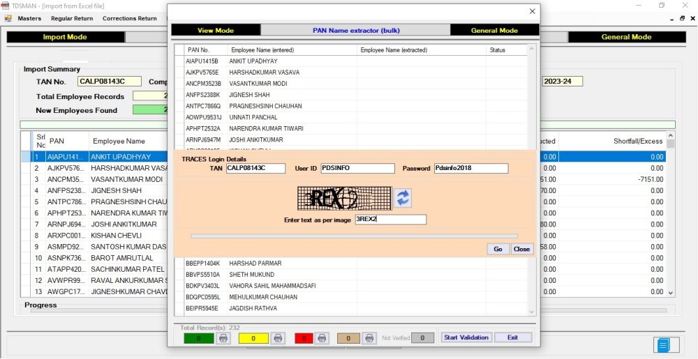 Pan Verification before data import 2