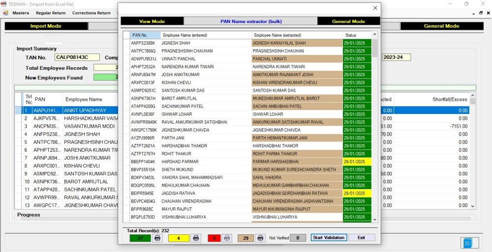 Pan Verification before data import 3