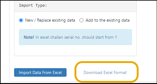 Download Excel Format - TDSMAN Online Ver. 1.1 - User Manual