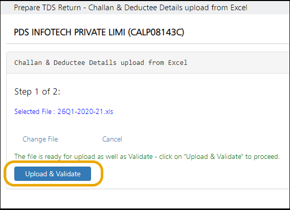 Regular Return - Upload and validate regular-return-upload-and-validate