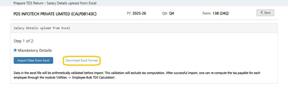 Download Excel Format Download Excel Format