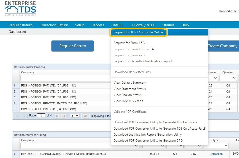 request-for-tds-conso-file-online