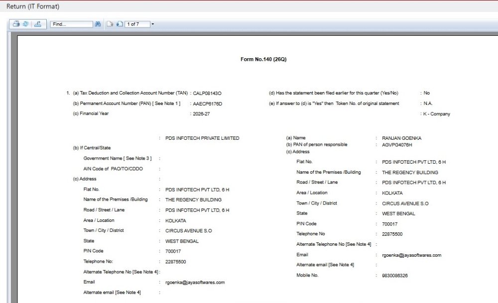 Return (IT Format)- Report - Page 1 return-it-format-report-page
