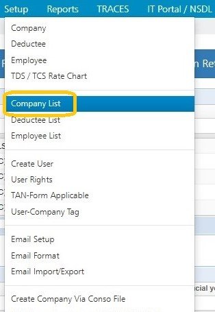 Setup -Company List setup-company-list