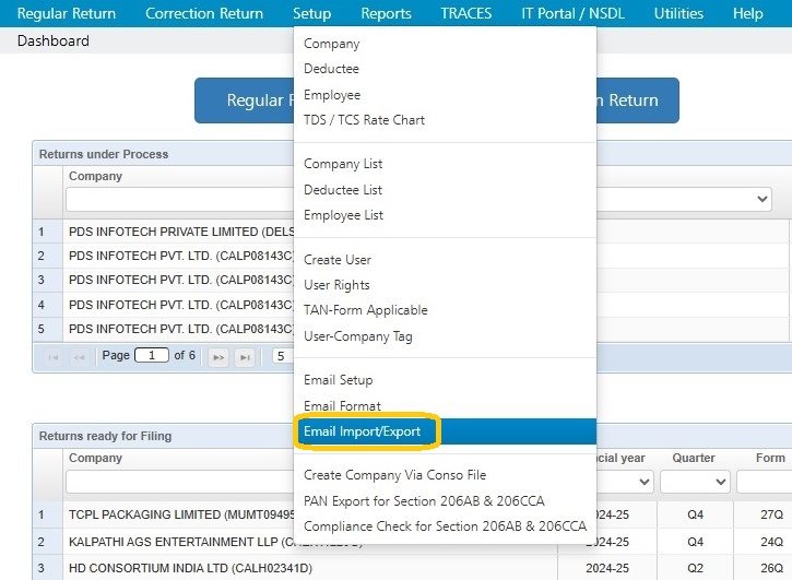 Setup - Email Import/Export setup-email-import-export