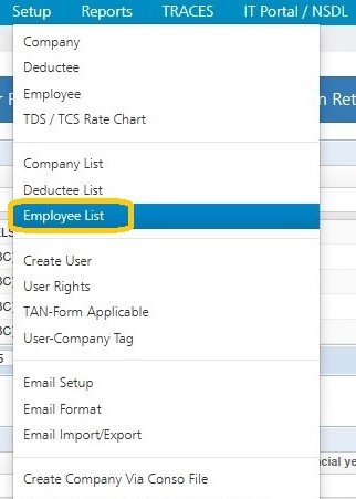 Setup - Employee List setup-employee-list