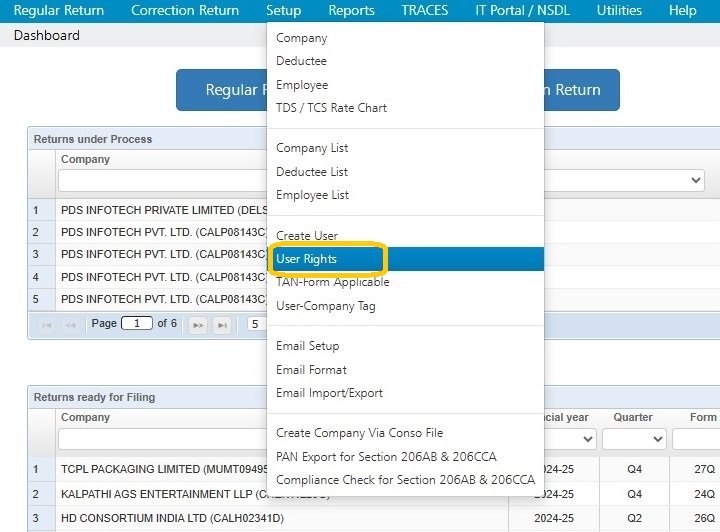 Setup - User Rights setup-user-rights