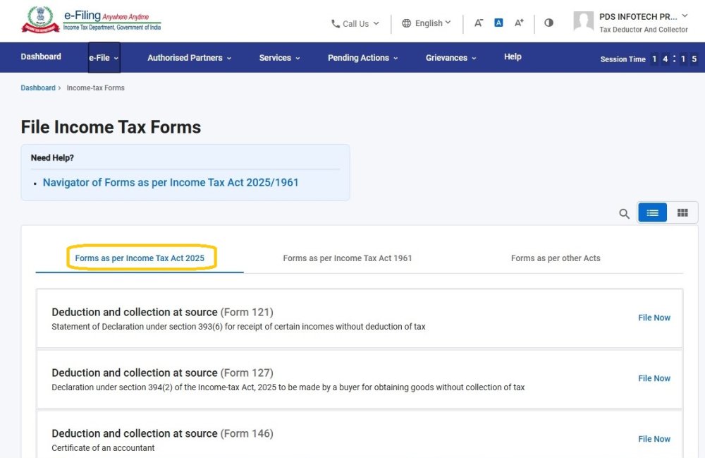 Step 4 - Online Filling of Return