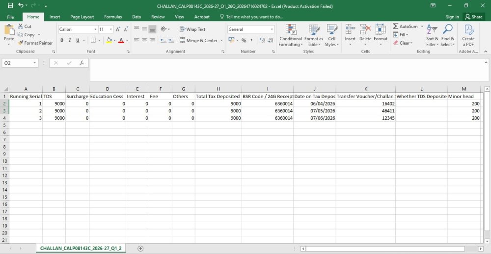 Export Return Data -CSV-Challan Details export-return-data-csv-challan-details