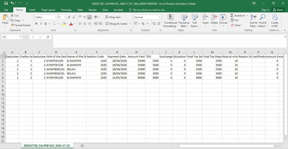Export Return Data -CSV -Deductee Details export-return-data-csv-deductee-details