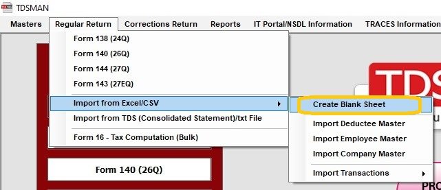 Create Blank CSV