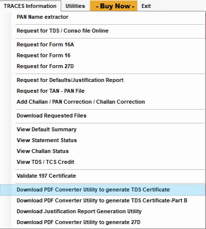 Download PDF Converter Utility to Generate TDS Certificate tm-download-1