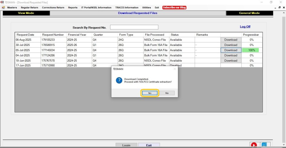 Download requested files 5