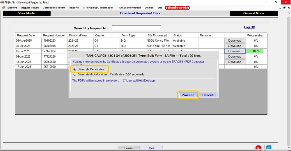 Download requested files 6