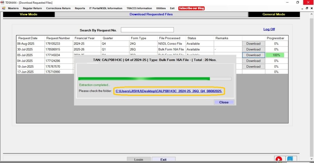 Download requested files 7
