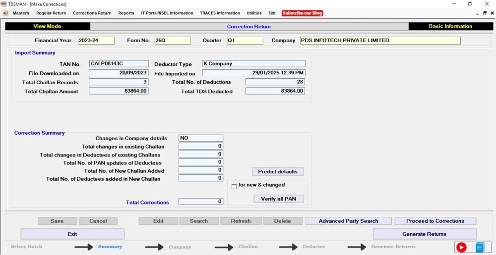 Figure 7-4 Data Summary