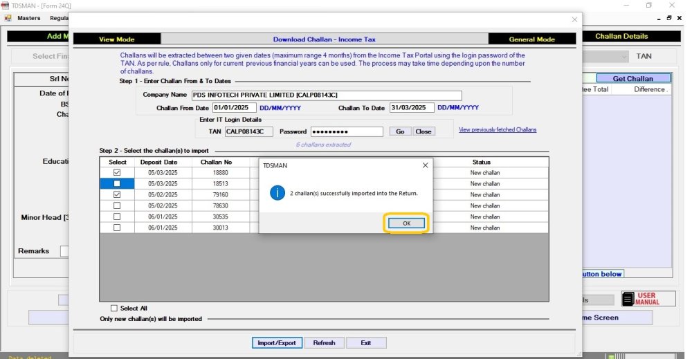 Get Challan from Income tax 6