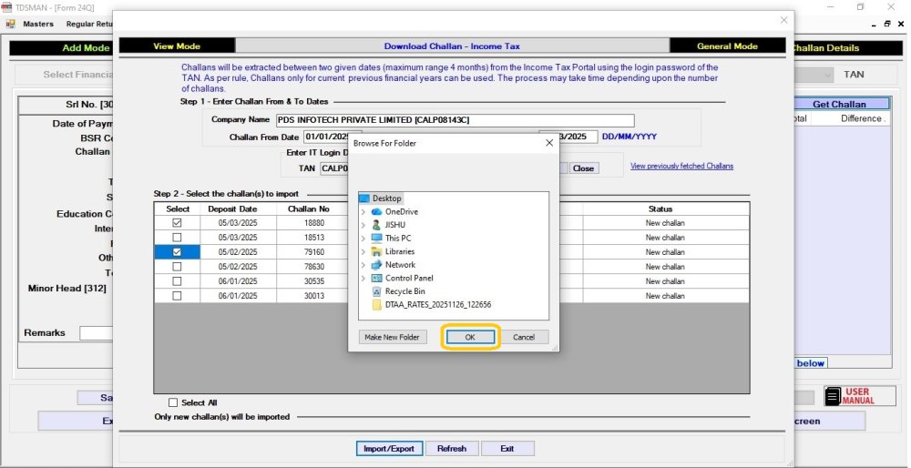 Get Challan from Income tax 8