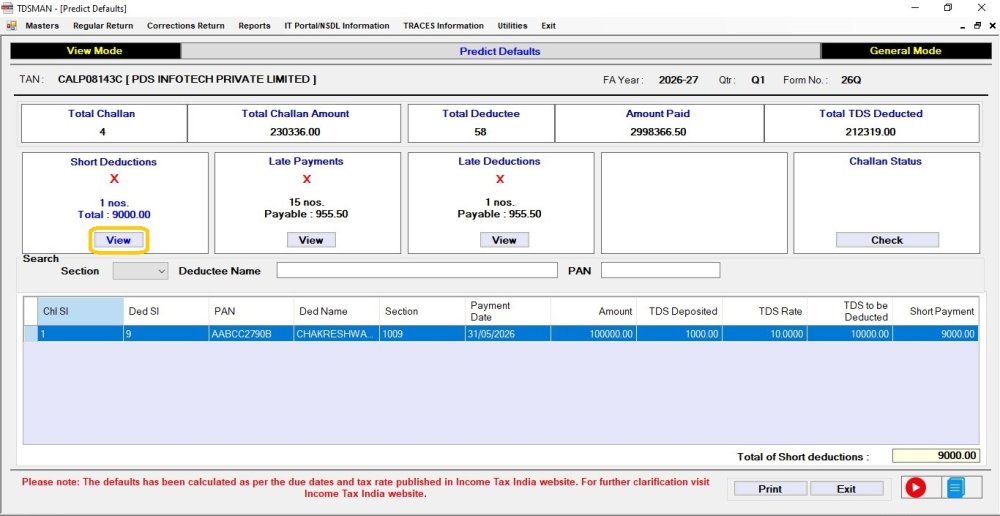 Predict Defaults - Short Deduction
