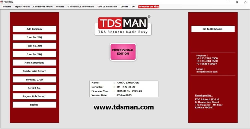 TDSMAN Home Page