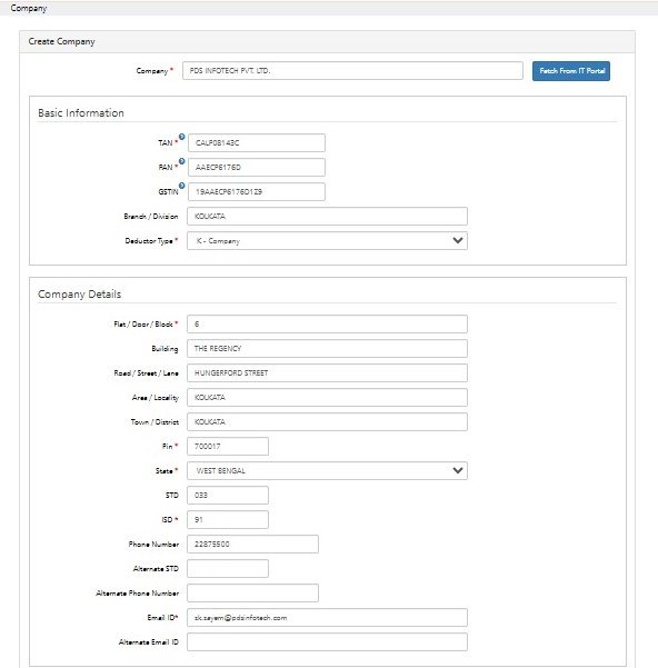 Create Company -3