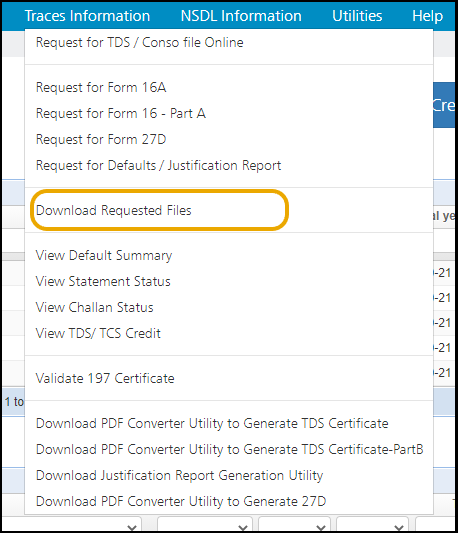 Download requested files